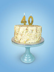 Gold Glitter Birthday Number Candle - 4