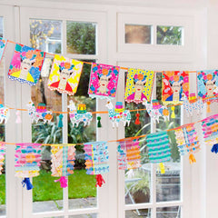 Colourful Tassel Garland Decoration - 3m