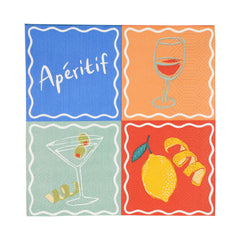 Aperitif Recycled Paper Cocktail Napkins - 20 Pack