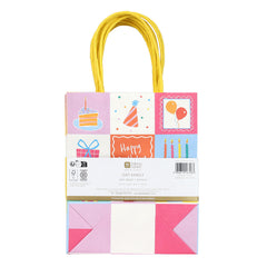 Happy Birthday Icons Gift Bags - 8 Pack