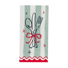 Christmas Icons Long Lunch Paper Napkins - 16 Pack