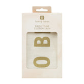 Bride to Be' Cotton White & Gold Sash