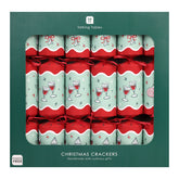 Bon Noel Icons Green Christmas Crackers – 6 Pack