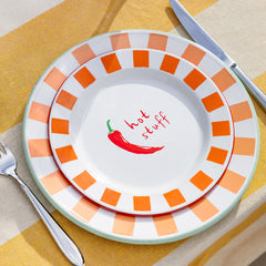 Chilli Enamel Plate - 20cm