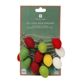 Christmas Light Bulb Felt Bunting - 2m