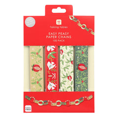 Folk Christmas Paper Chains - 100 Pack