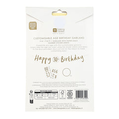 Customisable Happy Birthday Banner Garland - 3m