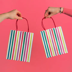 Mix & Match Stripy Treat Bags | 8 Pack
