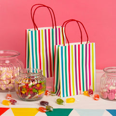 Mix & Match Stripy Treat Bags | 8 Pack