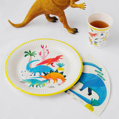 Party Dinosaur Plates - 8 Pack