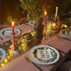 Gold Glitter Table Runner | 180cm