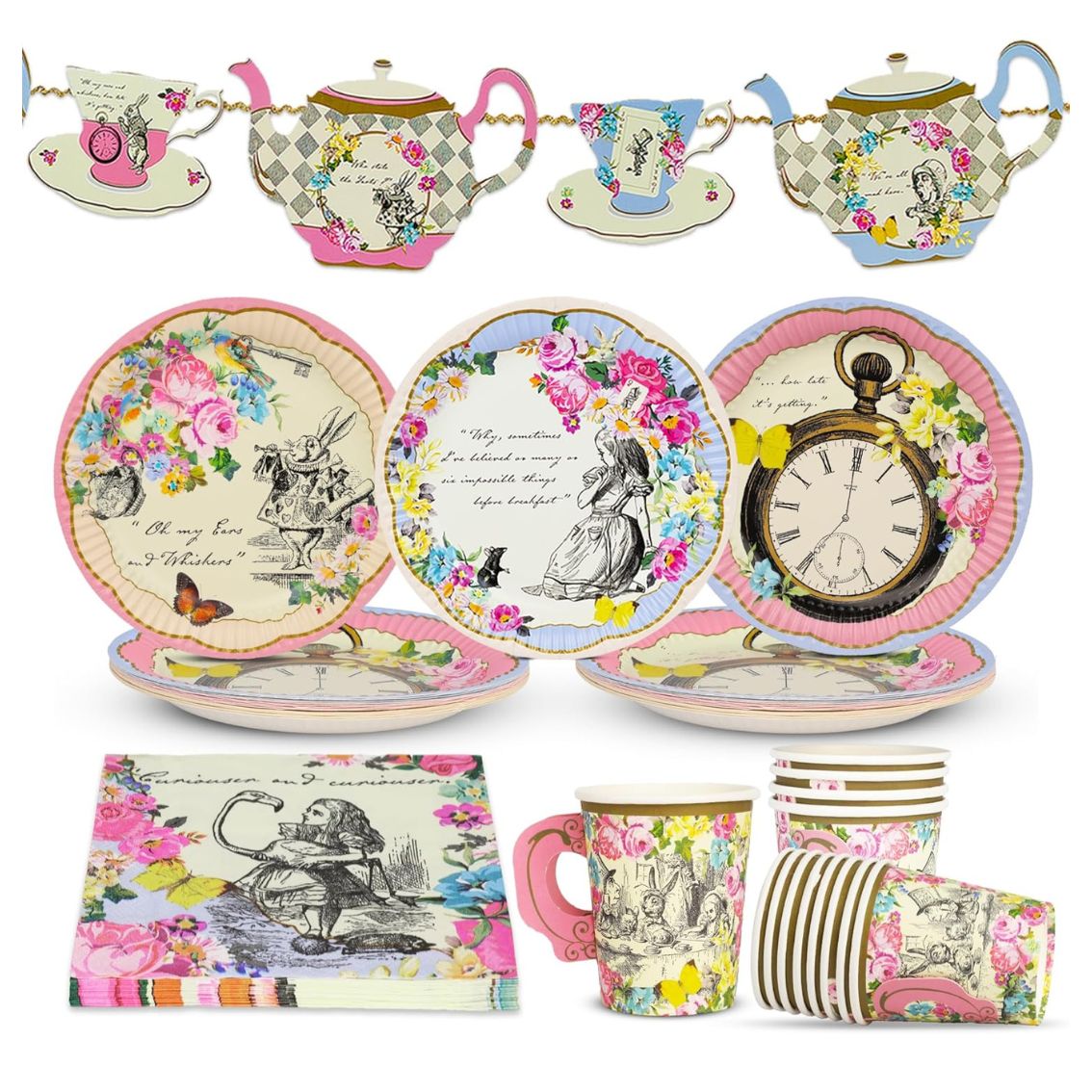 Alice in Wonderland Party Pack - 16 Pack