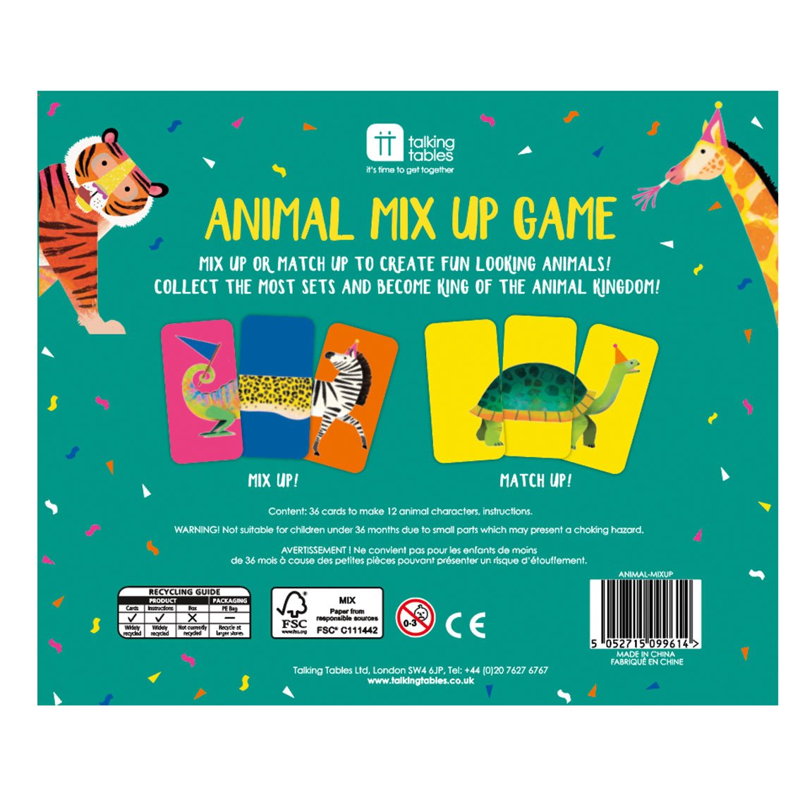 Children's Animals Mix-Up Game