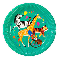 Party Animals Plate - 8 Pack | Kids Birthday Party|