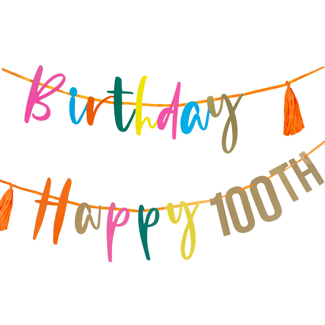 Customisable Happy Birthday Number Banner Garland