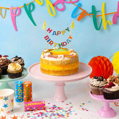 Happy Birthday Cake Bunting Topper