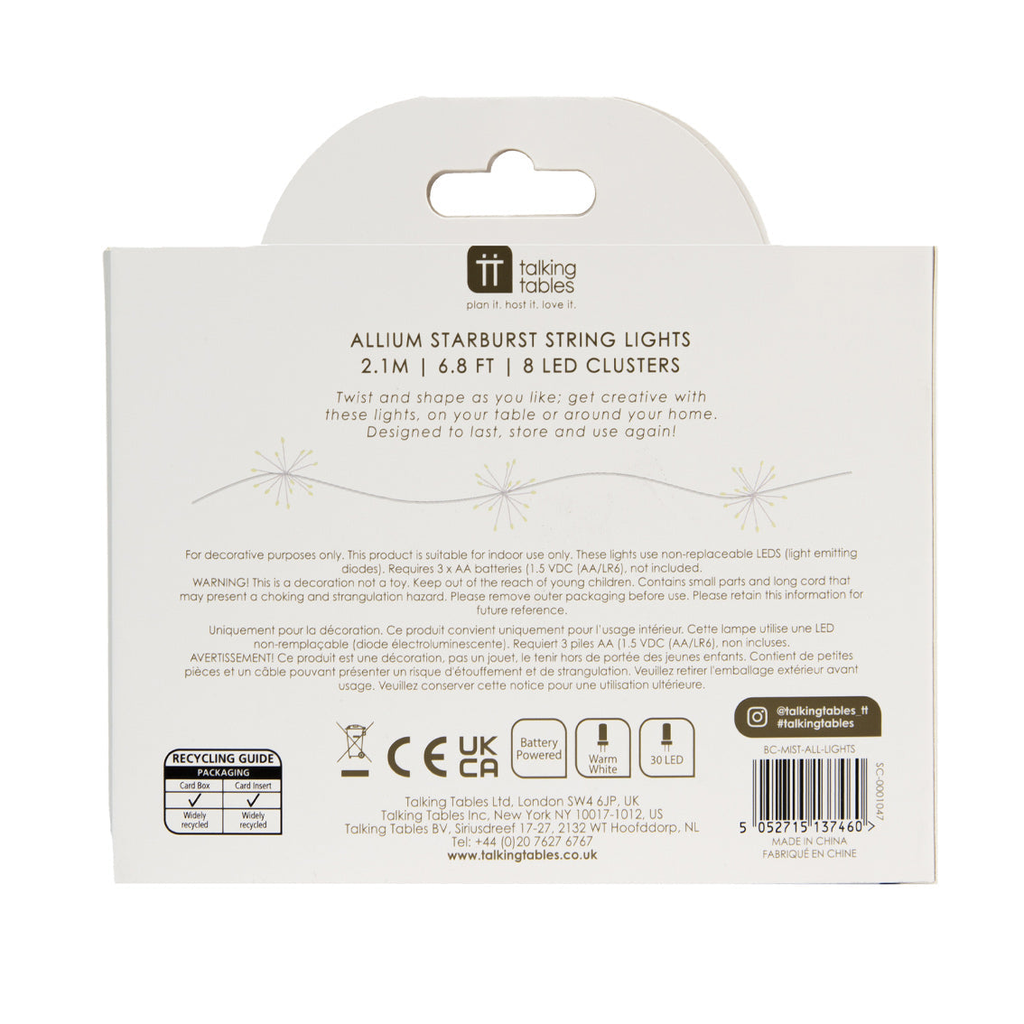Allium Starburst LED String Lights - 2.1m