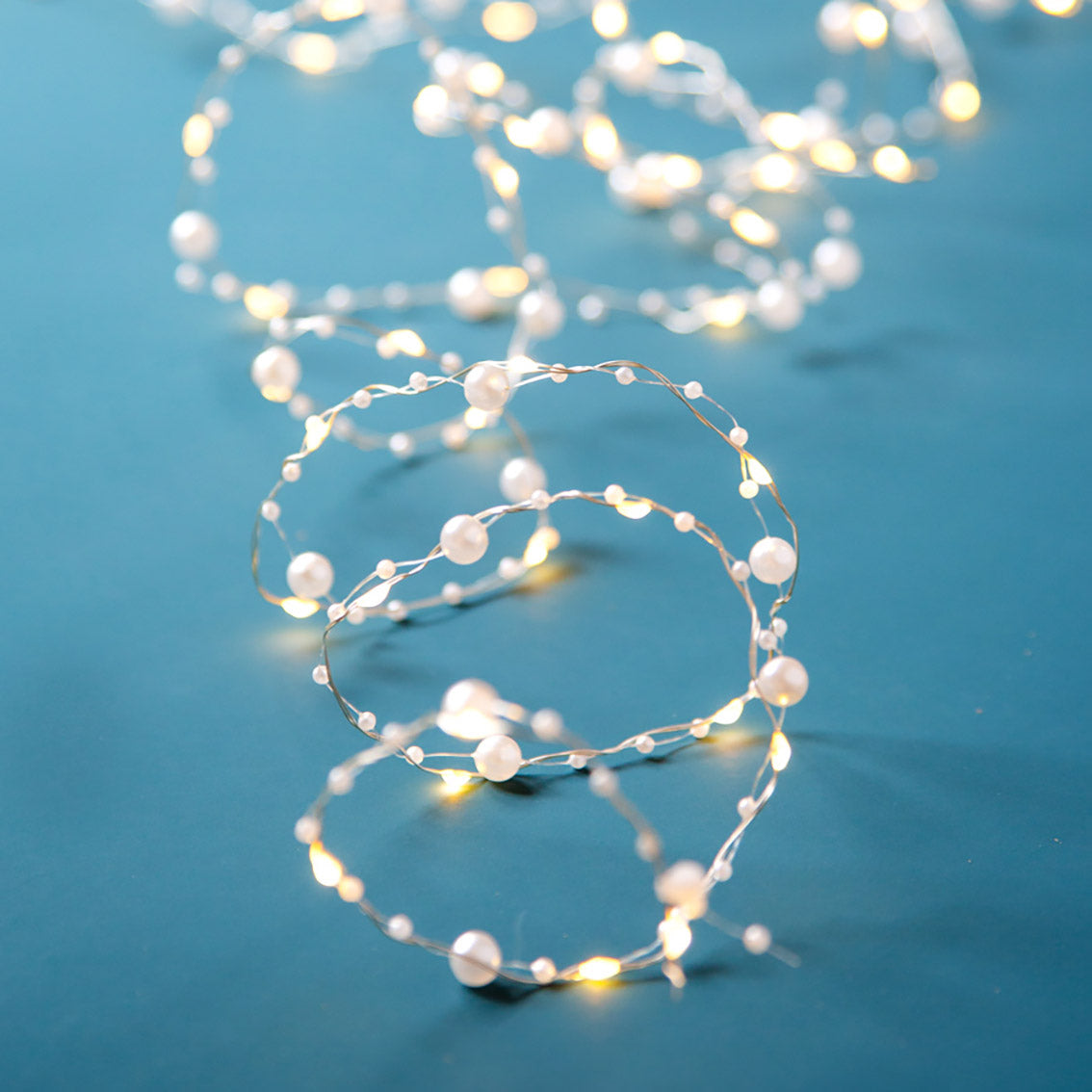 Gold Mistletoe Bead String Lights - 3m