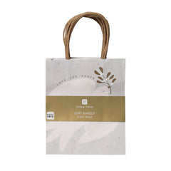 Mistletoe White Christmas Paper Gift Bag - 8 Pack