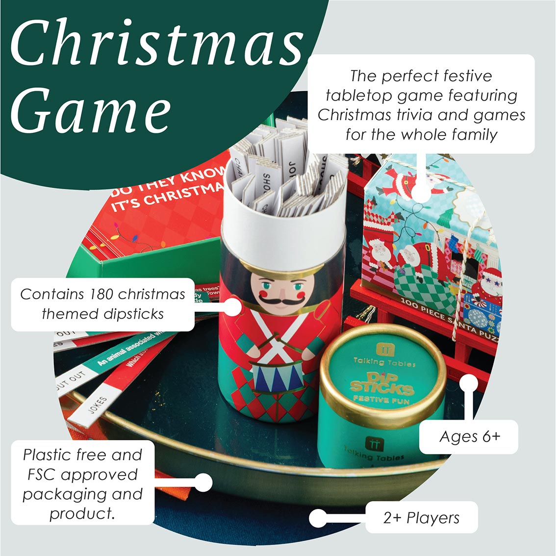 Nutcracker Dipstick Christmas Family Game