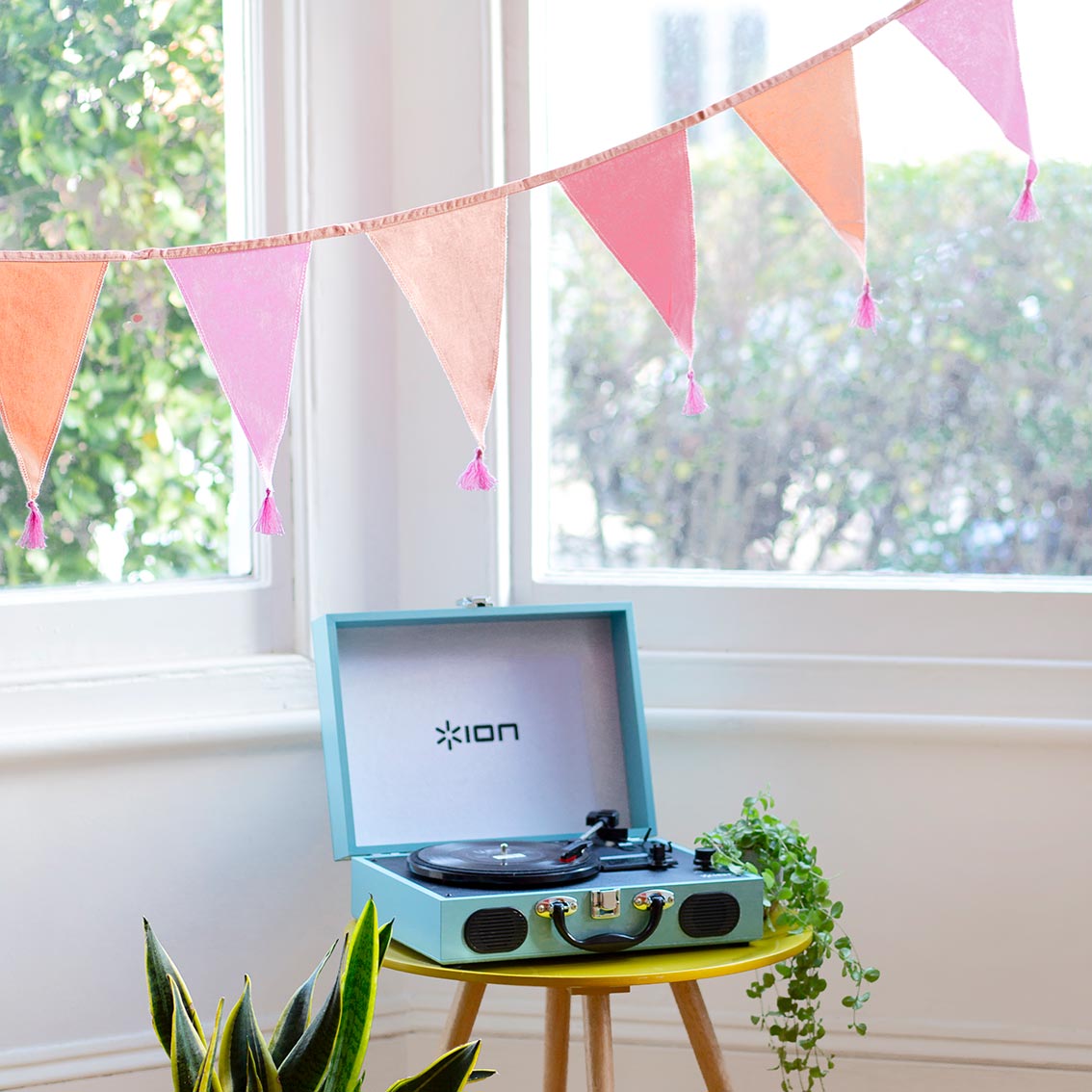 Pink Fabric Birthday Banner Bunting - 3m