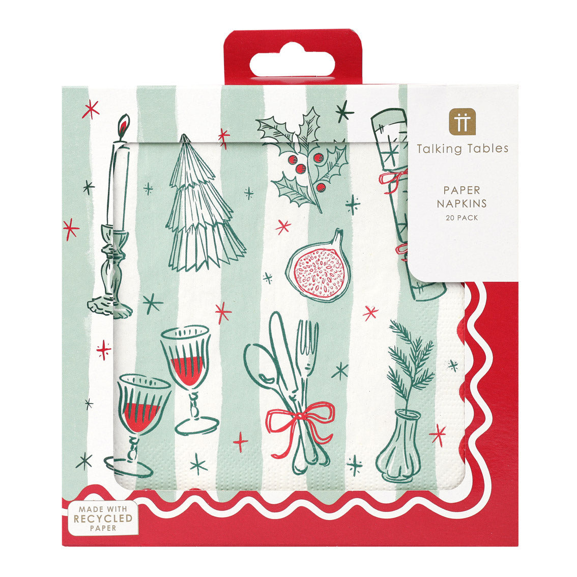 Christmas Icons Paper Napkins - 20 Pack