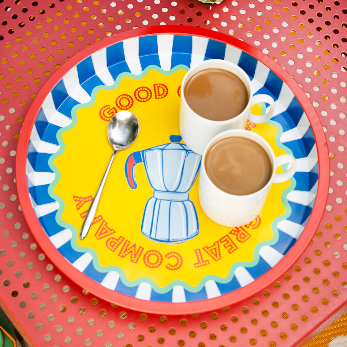 Coffee Tin Tray - 30cm