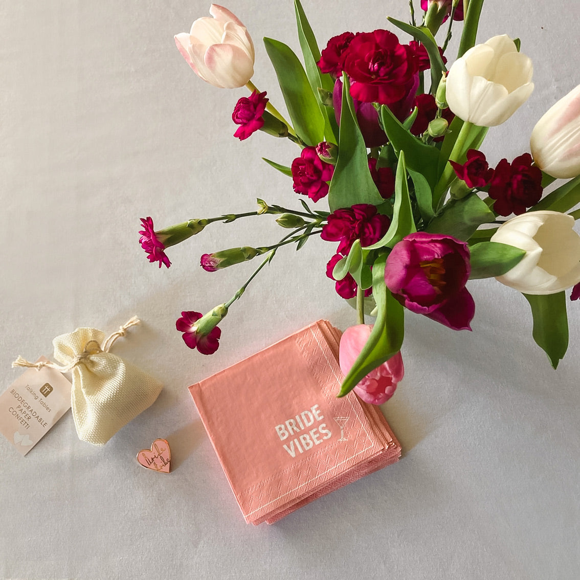 Bridal Pink Cocktail Paper Napkins - 20 Pack
