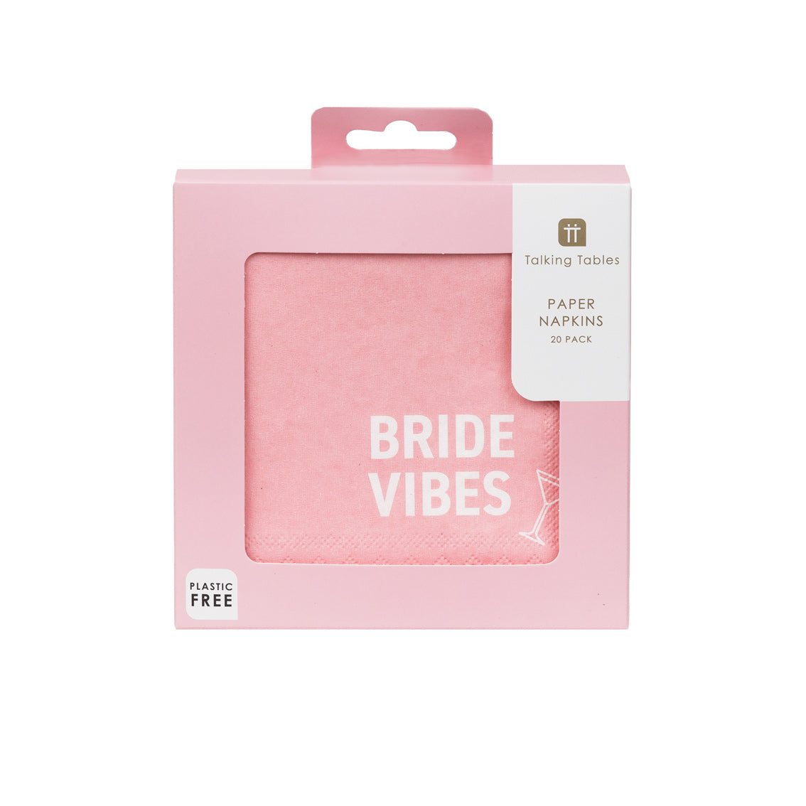 Bridal Pink Cocktail Paper Napkins - 20 Pack