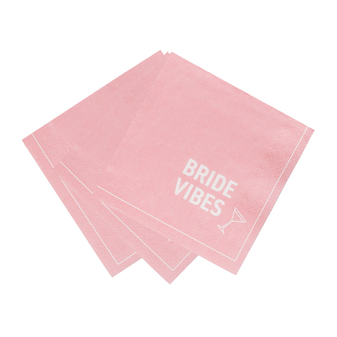 Bridal Pink Cocktail Paper Napkins - 20 Pack