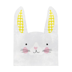 Bunny Shaped Paper Napkins - 20 Pack