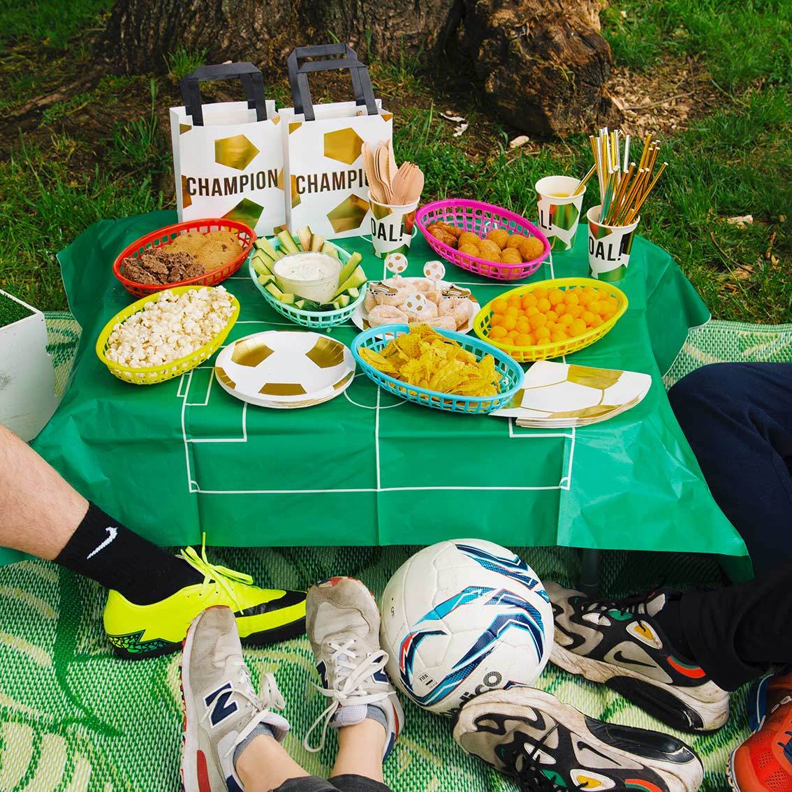 Football Pitch Paper Table Cover