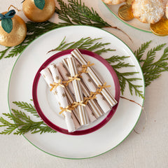 Gold Christmas Saucer Crackers - 8 Pack