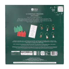Holly White Christmas Crackers - 12 Pack