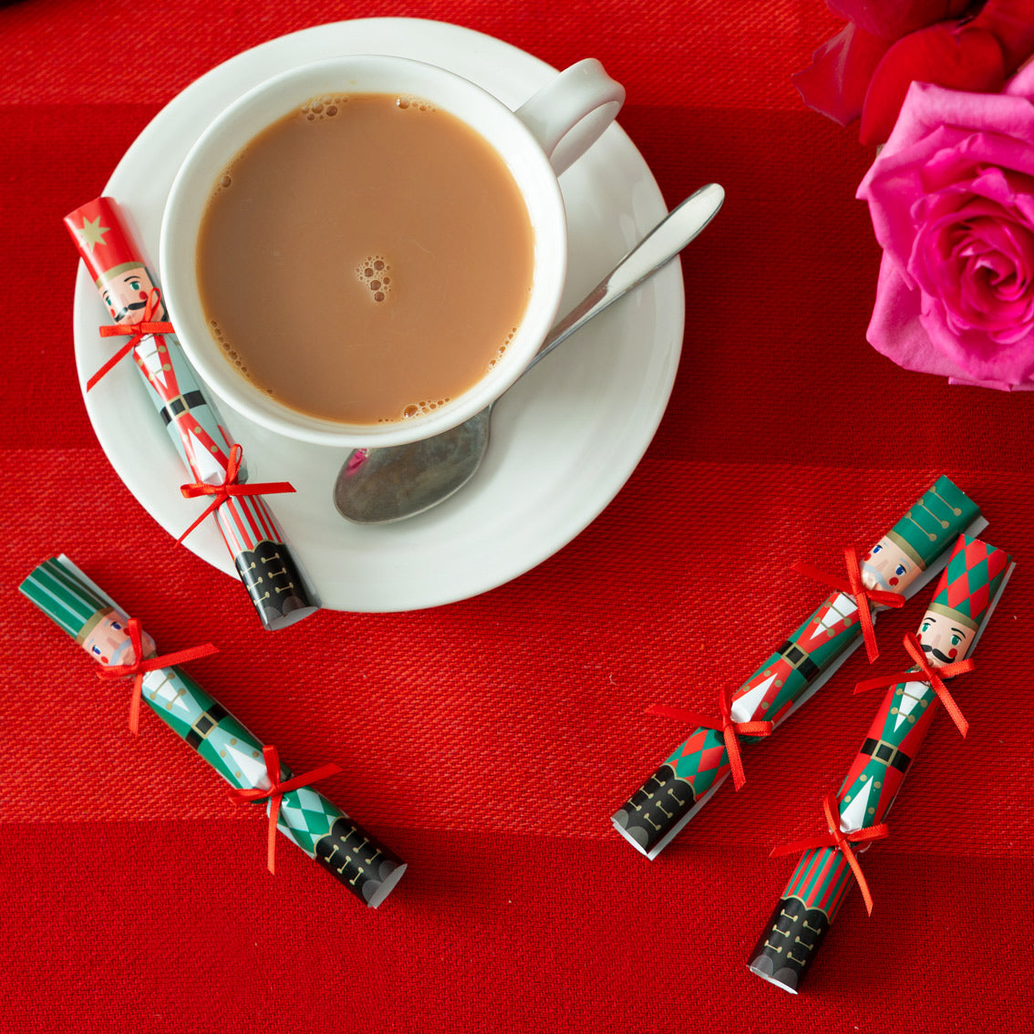 Nutcracker Christmas Saucer Crackers - 8 Pack