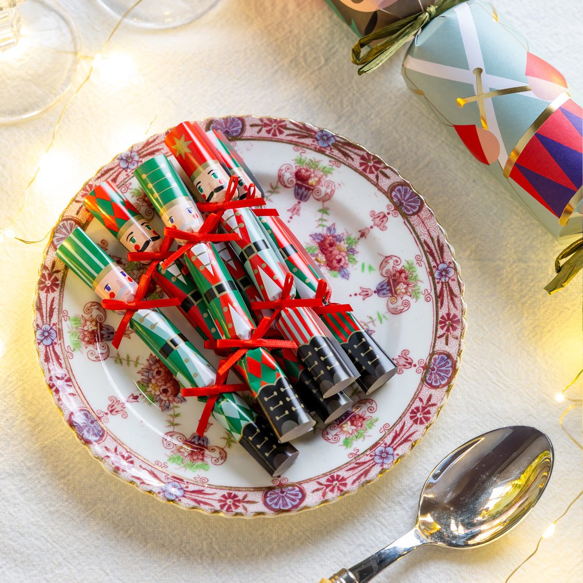 Nutcracker Christmas Saucer Crackers - 8 Pack
