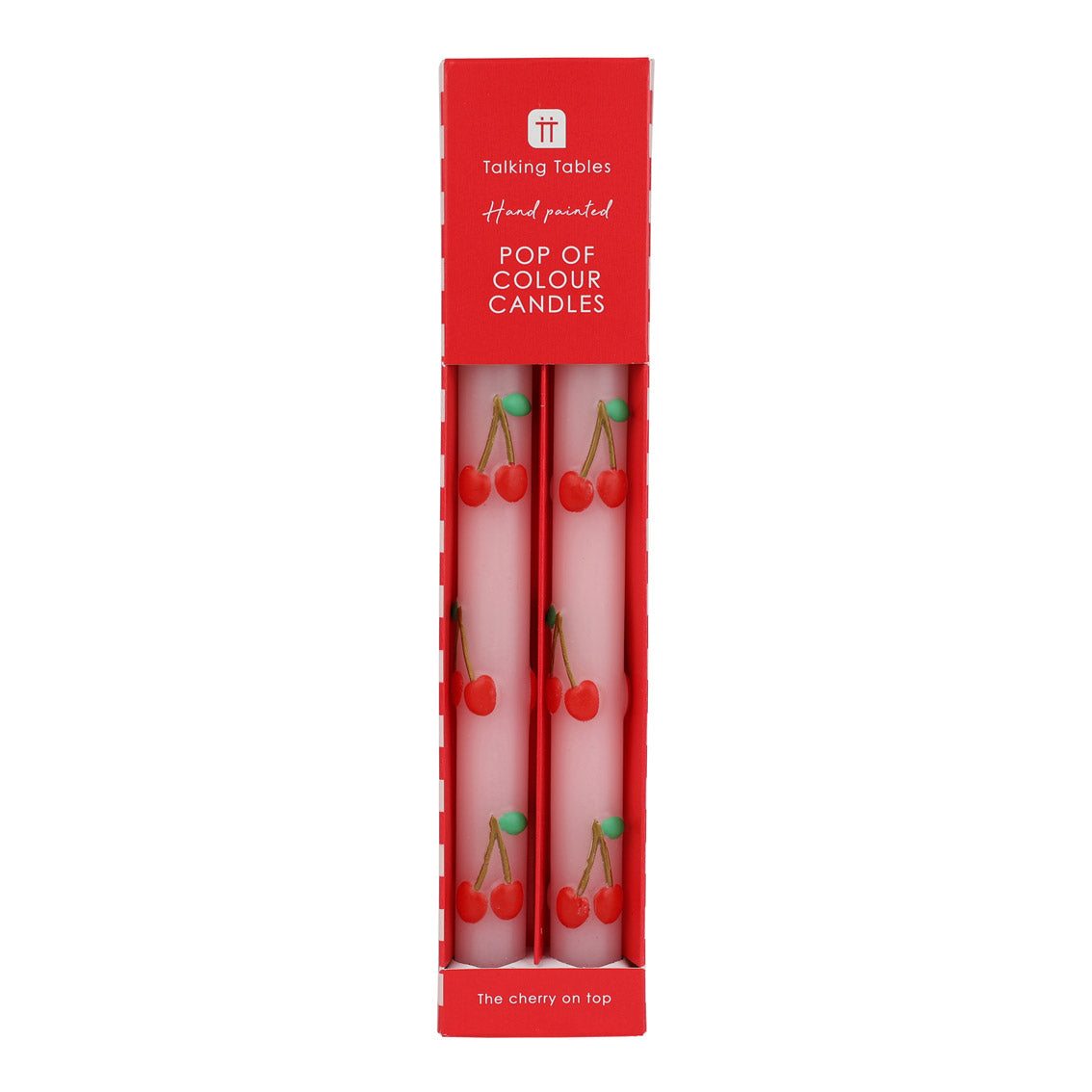 Cherry Dinner Candles - 2 Pack