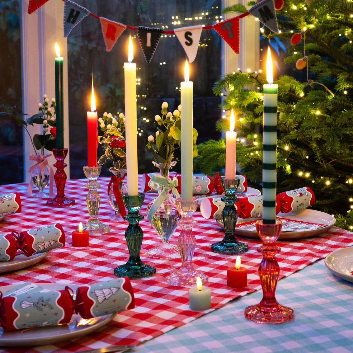 Cream Dinner Candle