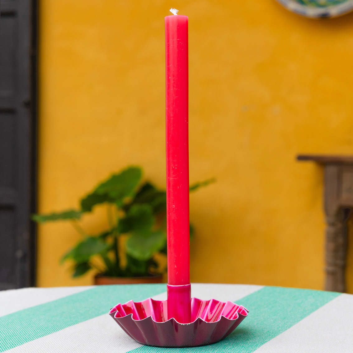 Cherry Red Dinner Candle