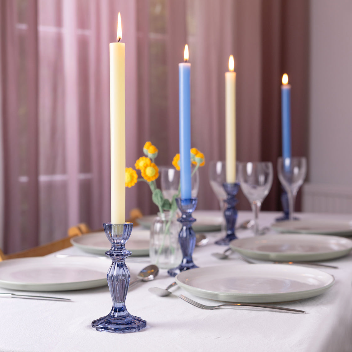 Cream Dinner Candle