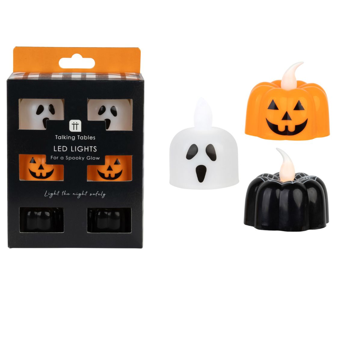 Flameless LED Halloween Tealight Candle – 6 Pack