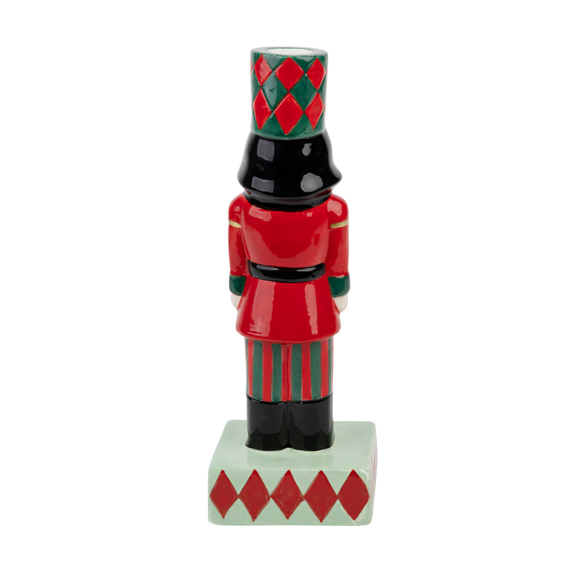 Hand-Painted Nutcracker Candle Holder
