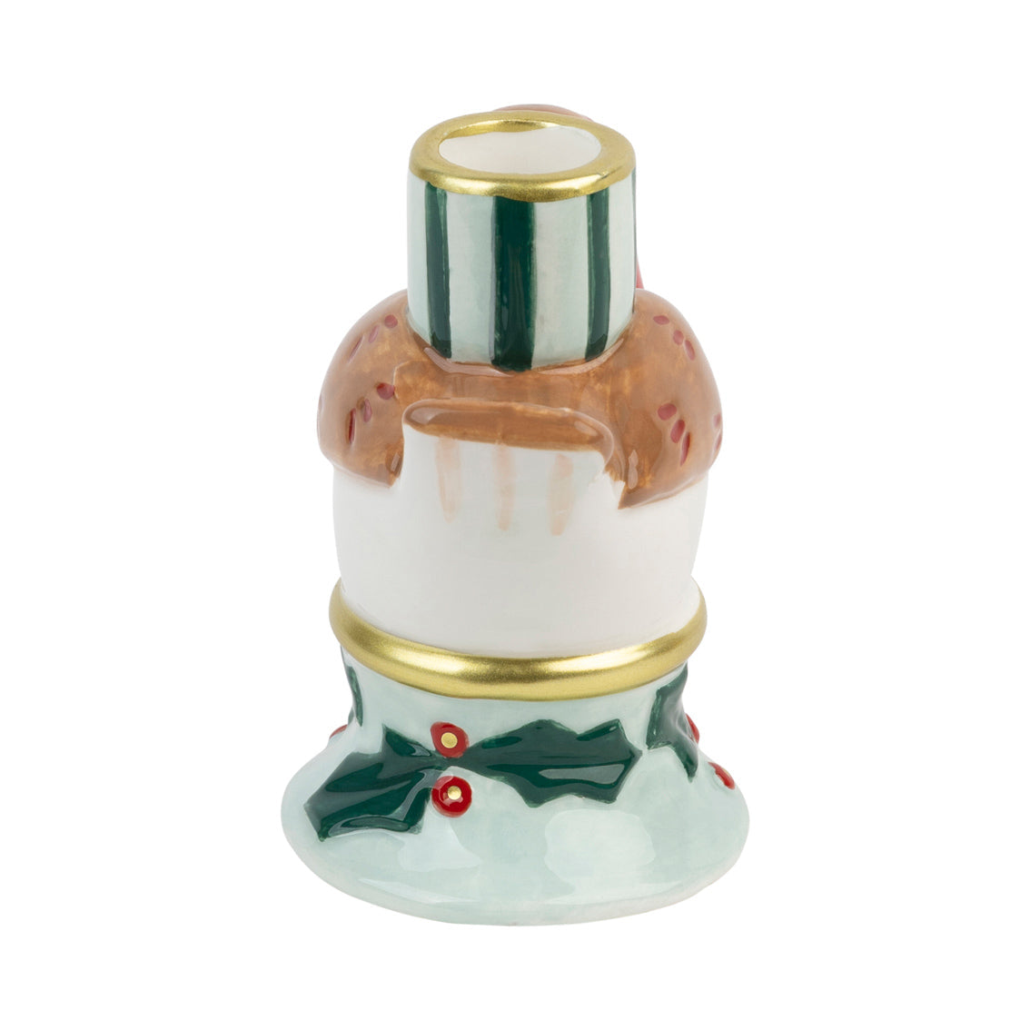Hand-Painted Robin Candle Holder