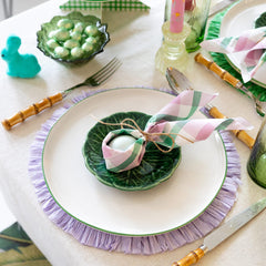 Lilac & Green Gingham Paper Napkins - 20 Pack