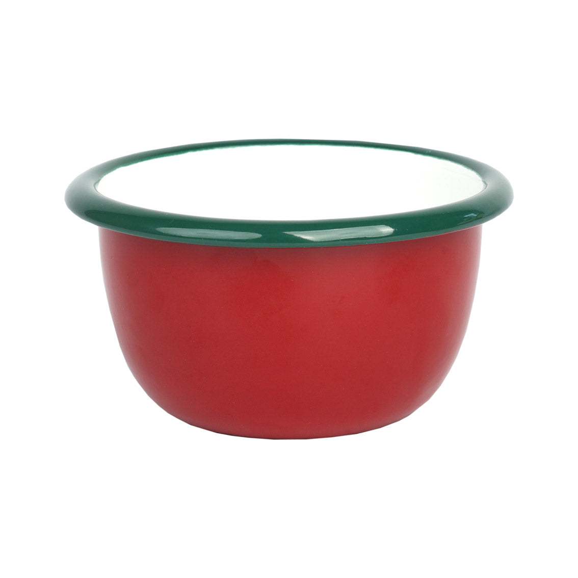 Cranberry Red Enamel Bowl - 10cm