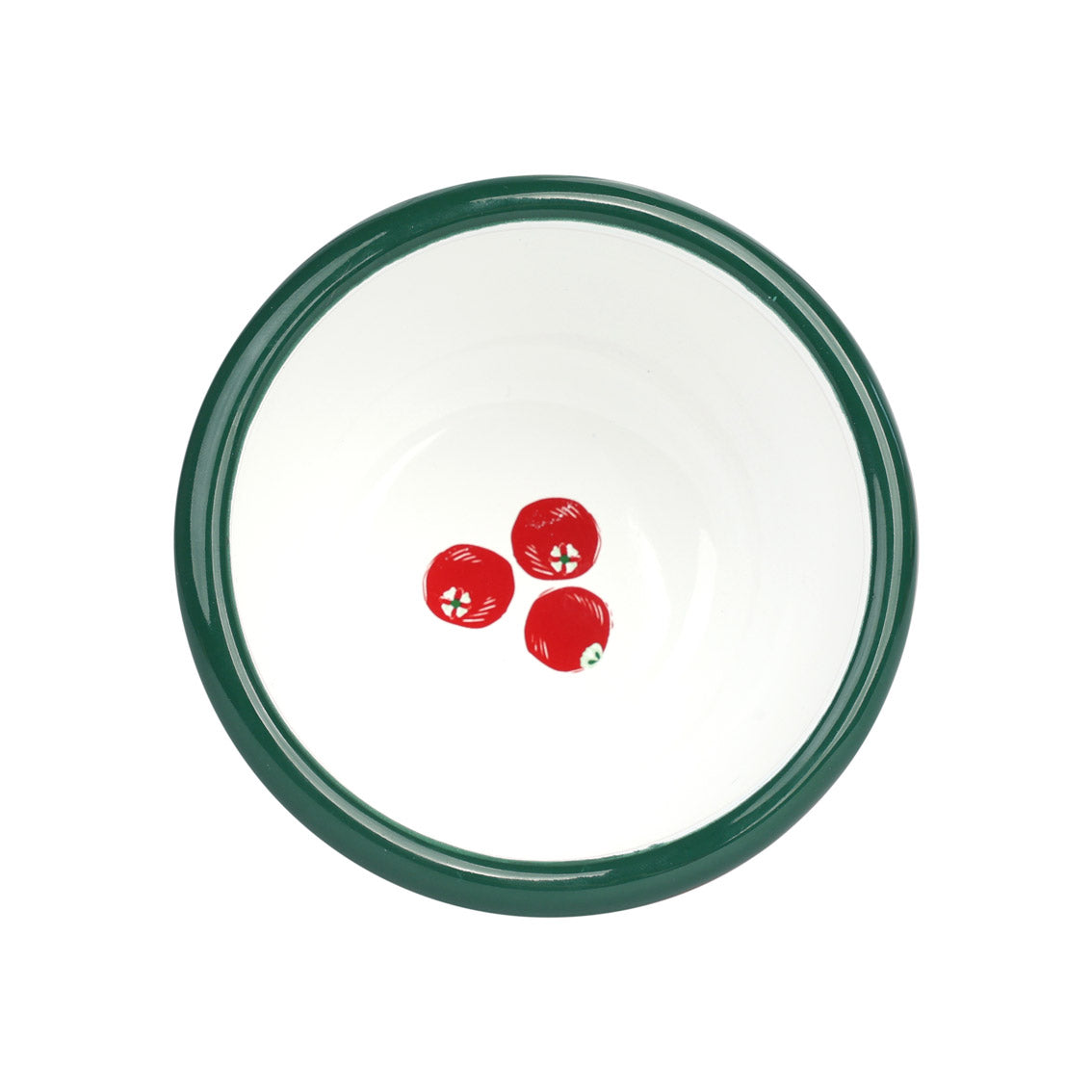 Cranberry Red Enamel Bowl - 10cm