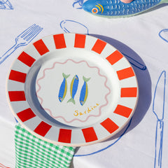 Fish Enamel Plate - 25cm
