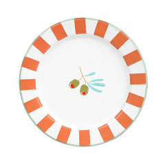 Olive Enamel Plate - 20cm