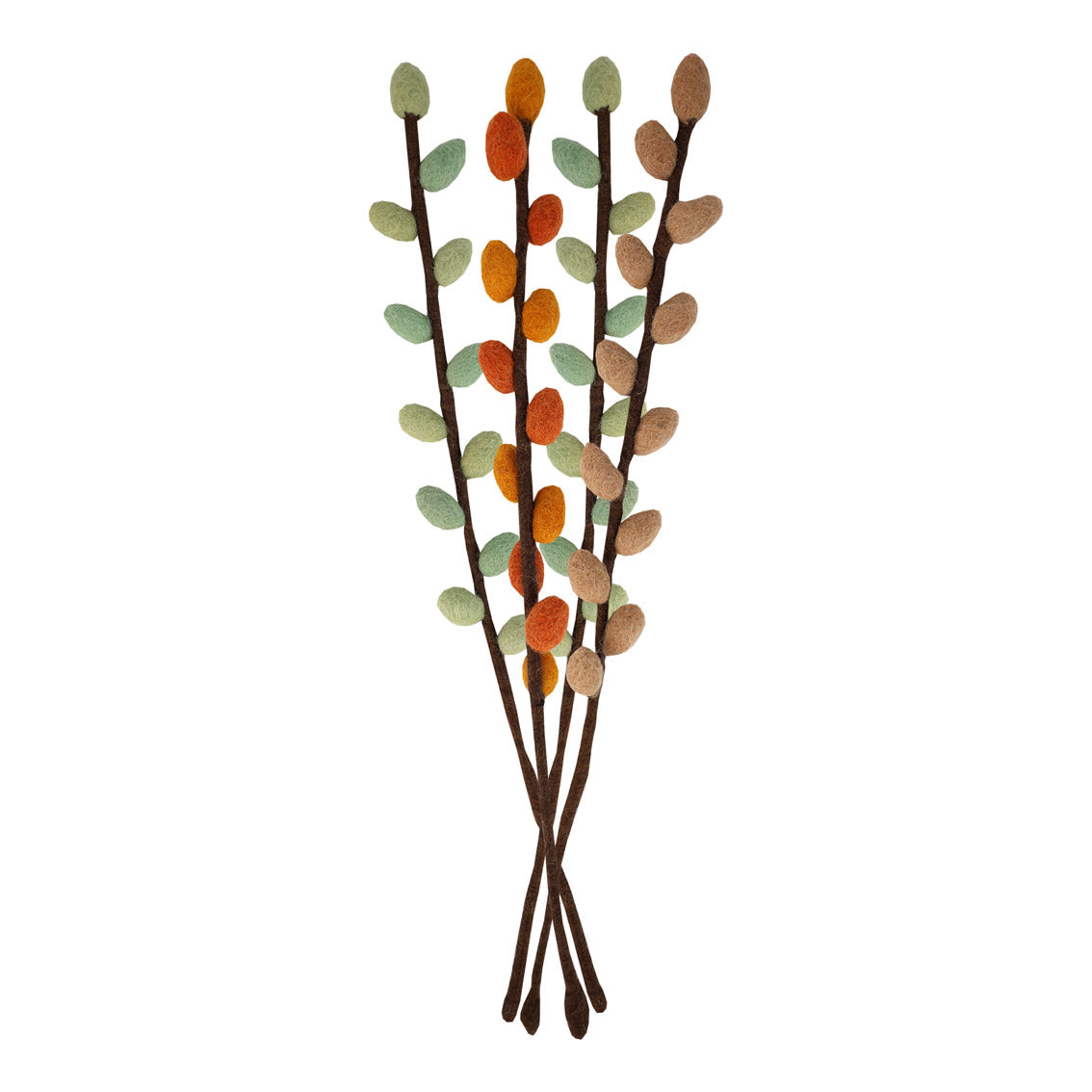 Autumnal Felt Branch Decorations - 4 Pack