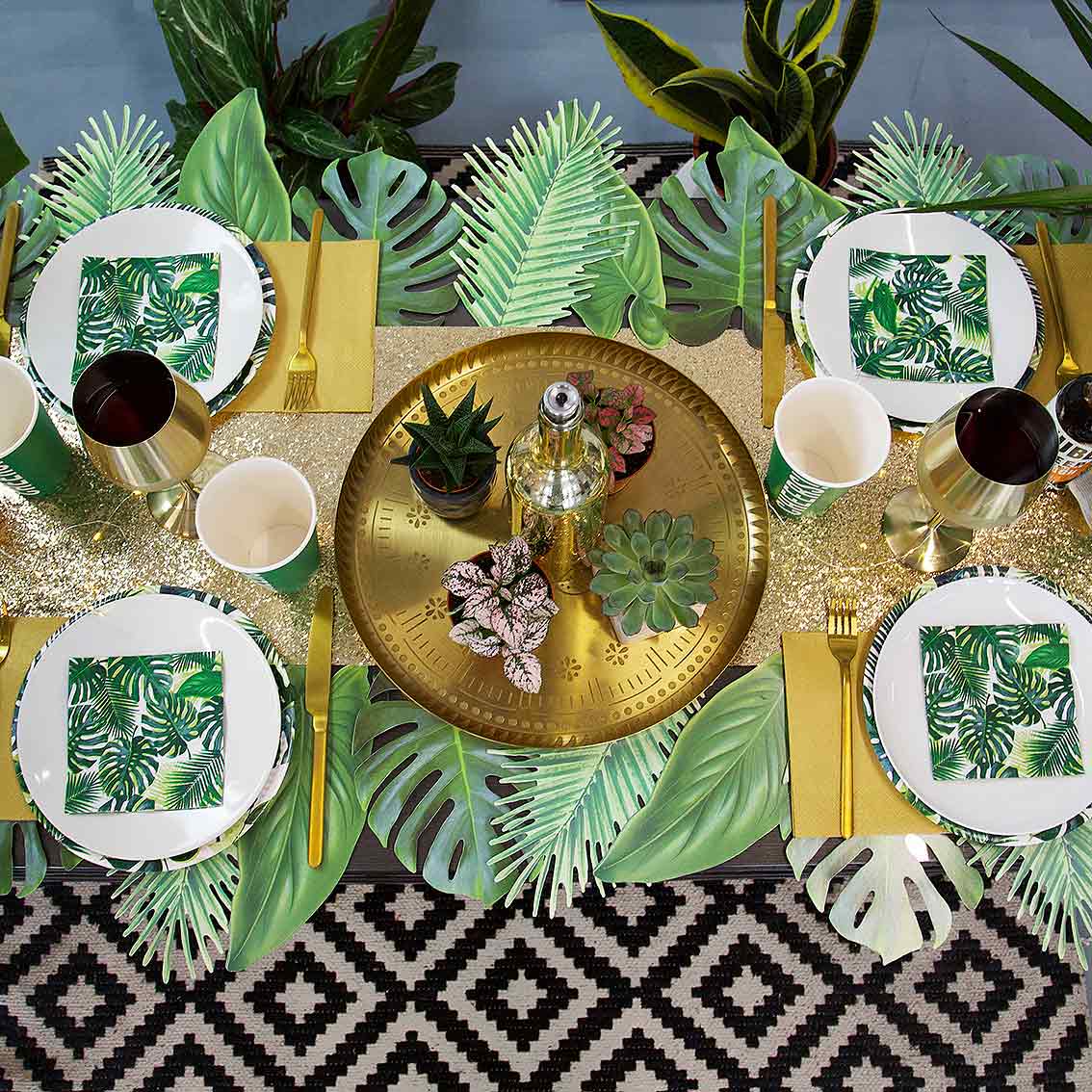 Gold Glitter Table Runner | 180cm